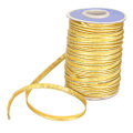 Miniatyrbillede 4 af 8: 70yd Crafts Kantsnor Fletning Rørledning Bias Tape Trims 1cm Bredde til Syning Sømbinding Syning Guld