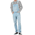 Miniatyrbild 1 av 2: Herr Snickarbyxor Denim Overaller Bib And Brace Byxor Jeans Jumpsuit Långbyxor Romper mörkblå xl