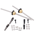 Miniatyrbilde 6 av 8: Metall drivaksel girbroaksel differensialsett for WPL C14 C24 C34 C44 B14 B16 B24 B36 1/16 RC bil