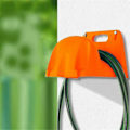 Miniatyrbilde 5 av 5: Veggmontert Hagevanningsslangeholder Plaststativ gul