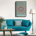 Miniatyrbillede 6 af 8: 5D diamantmaleri notesbog skitsebog 50 sider DIY specialformet mandala blomstermønster diamantdagbog