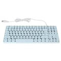 Miniatyrbillede 6 af 8: Gaming Keyboard USB Rundt 87 taster Farverigt Baggrundsbelyst Ergonomisk Mekanisk Touch Wired Keyboard til Desktop Laptop PC Blå