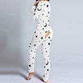 Miniatyrbillede 4 af 4: Flap Open Sexet Kvinde Jumpsuit Pyjamas Nattøj L måne stjerner
