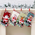 Miniatyrbilde 1 av 5: Julestrømper, 30 cm individuelle julestrømper i burlap, store julestrømper