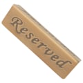 Miniatyrbillede 8 af 8: Reserveringsskilte Antik Bronze Rustfrit Stål Engelsk Reserveret Sæde Skilt Opslagstavle