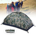 Miniatyrbillede 6 af 8: Udendørs enkeltpersons fritid vindtæt telt til campingfiskeri Klatrecamouflage