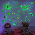 Miniatyrbilde 3 av 5: Selvlysende stjerner til tak, blader lysende veggklistremerker fluorescerende stjerneklistremerke