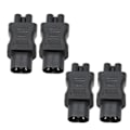 Miniatyrbild 2 av 8: IEC320 C8 till IEC320 C5 Converter 10A 250V 2.5A 250V Power Adapter för Laptop Power UPS Server 4st