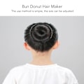 Miniatyrbild 5 av 7: Bull Donut Hair Maker Natural Realistic Fast Fixed Donut Hair Fold Wrap Snap för fest Mörkbrun