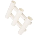 Miniatyrbillede 4 af 8: Stang Opbevaringsholder Væg Sidemonteret 3 Rør Fiskestang Stativ Tykker Plast Stang StandHvid
