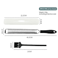 Miniatyrbillede 4 af 5: Manuelt Rivejern & Citrus Zester Premium Klassisk Skarpt Rustfrit Stål Zester Rivejern, ideelt til Parmesan, Hård Ost, Ingefær, Chokolade, Muskatnød a