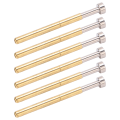 Miniatyrbilde 7 av 8: 100 stk Pogo Pin Flat Head Fjær Test Probe Messing Materiale 2,36 mm/0,1 tommer rørdiameter 34 mm/1,3 tommer PCB testprober