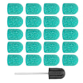 Miniatyrbild 1 av 8: Nagelslipband Borrspets Nail Art Polering Cap Set Tillbehör (10 x 15 mm) Grön