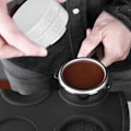 Miniatyrbild 3 av 8: 51 mm 3-vinklad lutning justerbar dubbelskikts kaffepress i rostfritt stål