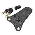 Miniatyrbild 7 av 8: Saxväska Lätt Bärbar Läder Sax Holster för Salong Frisör Frisör Frisör