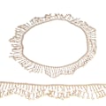 Miniatyrbild 6 av 8: Rhinestone Fringe 1 Yard Glansig Lyster Ljus Färg Bred Applikation Utsökt Pärla Rhinestone Tassel för Kläder Väska