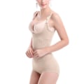 Miniatyrbillede 2 af 8: Taljetræner Bodysuit Mavekontrol Baldeløft Bryststøtte Åndbar Cincher Tank Top til Postnatal Genopretning Hudfarve L