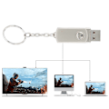 Miniatyrbild 6 av 8: Silver Metal Rotating U Disk för Windows 98 / 2000 / XP / Vista / 7 / 8 / 10 / Linux 2.4256G