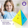 Miniatyrbilde 4 av 5: Qiming Pyramide Speed Cube Uten Klistremerker Trekant Cube 3x3 Puzzle