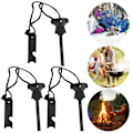 Pikkukuva 4 / 8: 3 kpl Camping Sandwich Flint Butterfly muotoinen kahva Fire Starter Outdoor Survival Tool