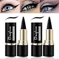 Pikkukuva 2 / 5: 2x Vedenkestävä Eyeliner Pitkäkestoinen Kynä Musta Geeli Silmänrajauskynä Meikki Silmä Kauneuskosmetiikka