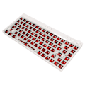 Miniatyrbillede 3 af 8: Mekanisk tastatur kit 84 tast DIY RGB belysning Hot Swap trådløs 2.4G BT 3.0 5.0 Type C kablet brugerdefineret tastatur til Win hvid