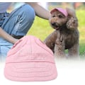 Pikkukuva 2 / 5: Säädettävä musta XL Pet Baseball cap korvarei'illä kissojen ja koirien ulkoiluun