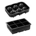 Miniatyrbilde 4 av 8: Iskubbeform Isbitkule Ball Maker Mold Silikonboks Enkel Utgivelse med Lokk for Bar Hjem