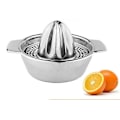 Miniatyrbillede 1 af 5: Citronpresser i rustfrit stål, juicer med skål til appelsiner, citroner og frugt, hjemmelavet juice i køkkenet 5.29