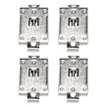 Miniatyrbilde 1 av 5: 4x DIN-skinne monteringsbrakett utstyrsstativ G3ne G3na elektrisk for SSR R99-12 finner