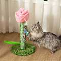 Miniatyrbilde 4 av 5: Søt Klorebrett for Katter - Rosa Blomst Klorebrett med Sommerfuglleker for Små Store Katter, Katteutstyr, Kattetårn, Kattemøbler for Innekatter