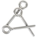 Miniatyrbillede 1 af 5: 10 stk 304 rustfrit stål svejsede lukkede øjebolte M6 Løftering Bolt Skruestangøje, korrosionsbestandig