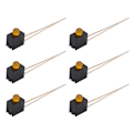 Miniatyrbillede 7 af 8: 100 stk LED-holder 3 mm lampeskærm 90 graders bøjning med lette industrielle kontrolkomponenter Orange lys