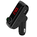 Miniatyrbillede 5 af 8: FM-sender bil adapter BT 5.0 omgivende lys håndfri opkald MP3 WAV-format musik USB-opladning biloplader F12