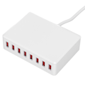 Miniatyrbilde 5 av 8: 2.4A 40W 8 porter USB-lader bærbar USB-skrivebords smart ladestasjon for telefoner nettbrett AU-plugg 100‑240V