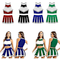 Pikkukuva 3 / 4: Cheerleader-asu Naisten Cheerleading-univormu Mekko 2XL SININEN