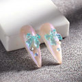 Miniatyrbild 4 av 4: 36 st 3D Aurora Resin Rosett Nageldekoration Fjärilsrosett Nagelberlocker Färgglada Nagelberlocker Nitsats Färgglad Rosett för Nagelkonstdesign Nagelkonst