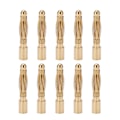 Miniatyrbilde 5 av 8: 2,0 mm Bullet Banana Connectors Rent kobber Nikkelbelagt Bullet Banana Connectors for Line Plug In