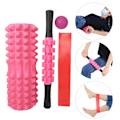 Pikkukuva 6 / 8: 33cm Piikkimäinen Jooga Ontto Vaahtomuovirulla Hierontatanko Fascia Pallosetti Pilates 33CM 5in 1