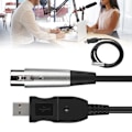 Miniatyrbillede 7 af 8: Mikrofon Mic Link Kabel Adapter USB til XLR Mikrofon Link Kabel Kabel 3 meter