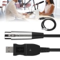 Pikkukuva 7 / 8: Mikrofonin mikrofoniliitäntäkaapelisovitin USB -XLR-mikrofoniliitäntäkaapelin johto 3 metriä