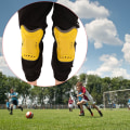 Pikkukuva 4 / 8: 1 Pari Jalkapallo Shin Guards Lapsille Jalkapalloharjoittelu Suojauspehmusteet Soljen kanssa (keltainen)