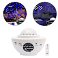 Miniatyrbilde 2 av 5: Usb Bluetooth Led Musikk Stjernehimmel Lys Stemmestyring Stjernehimmel Lys Hjemmelampe Gaver Til Fest -CNSZ Hvit