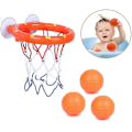 Miniatyrbillede 1 af 4: Mini Basketballkurv, Sjov Basketballkurv til Badeværelset, Badelegetøj Mini Basketball Sugekop Dunker Kompatibel Med Badeværelseslegetøj til Babyer, Babybadekar, Vand