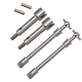 Miniatyrbilde 3 av 8: Rustfritt stål fremre drivaksel hundeben erstatning for Axial SCX24 90081 1/24 RC bil