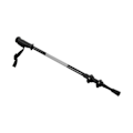 Miniatyrbillede 6 af 8: Tredelt aluminiumlegering Alpenstock korrosionsbestandig teleskopisk vandrestav - sort