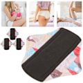 Miniatyrbillede 8 af 8: 3 stk. Stofbind til menstruation - Vaskbare og genanvendelige bind - N45
