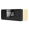 Pikkukuva 7 / 8: Bluetooth Mini Langaton Herätyskello Ulkoilman Kannettava Liitäntäkortti Bass Musiikkikaiutin (Keltainen Puun Syy)