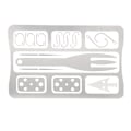 Miniatyrbild 1 av 8: Multiverktyg Camping Utrustning Överlevnadsverktyg Jakt Nöd Kit Fiske Utrustning Fisk krok Kort