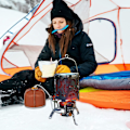 Miniatyrbillede 4 af 5: Bærbar rustfri stål campingvarmer til udendørs camping og vandreture